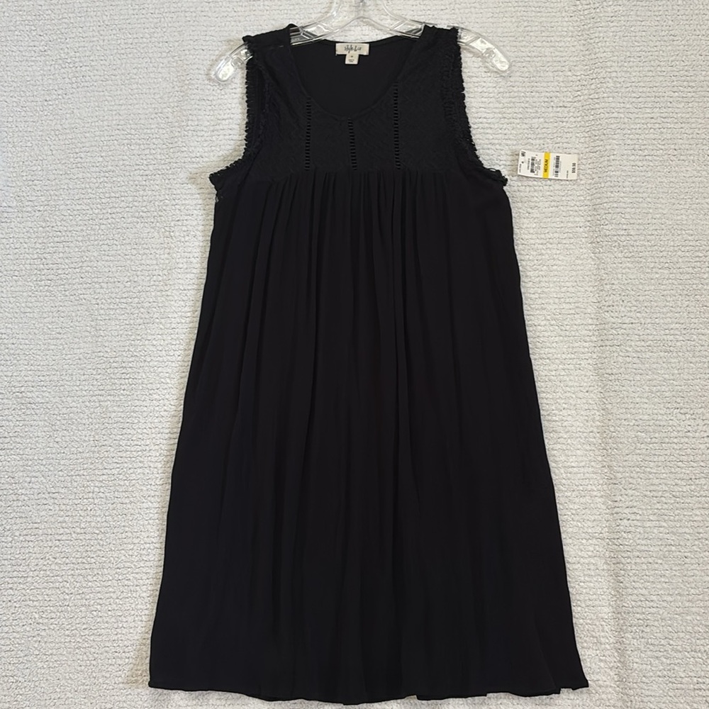Style & Co. Black Textured Sleeveless Dress- Size Medium